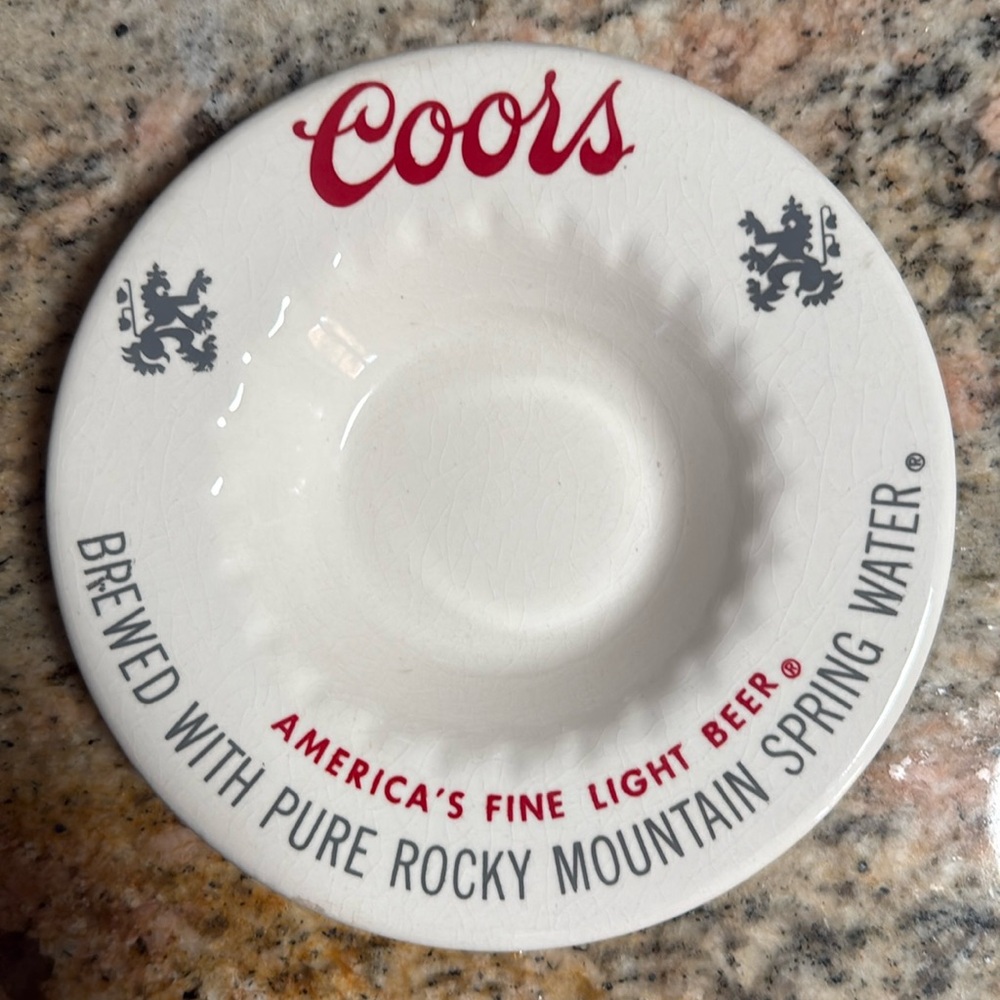 Coors ashtray/jewelry dish